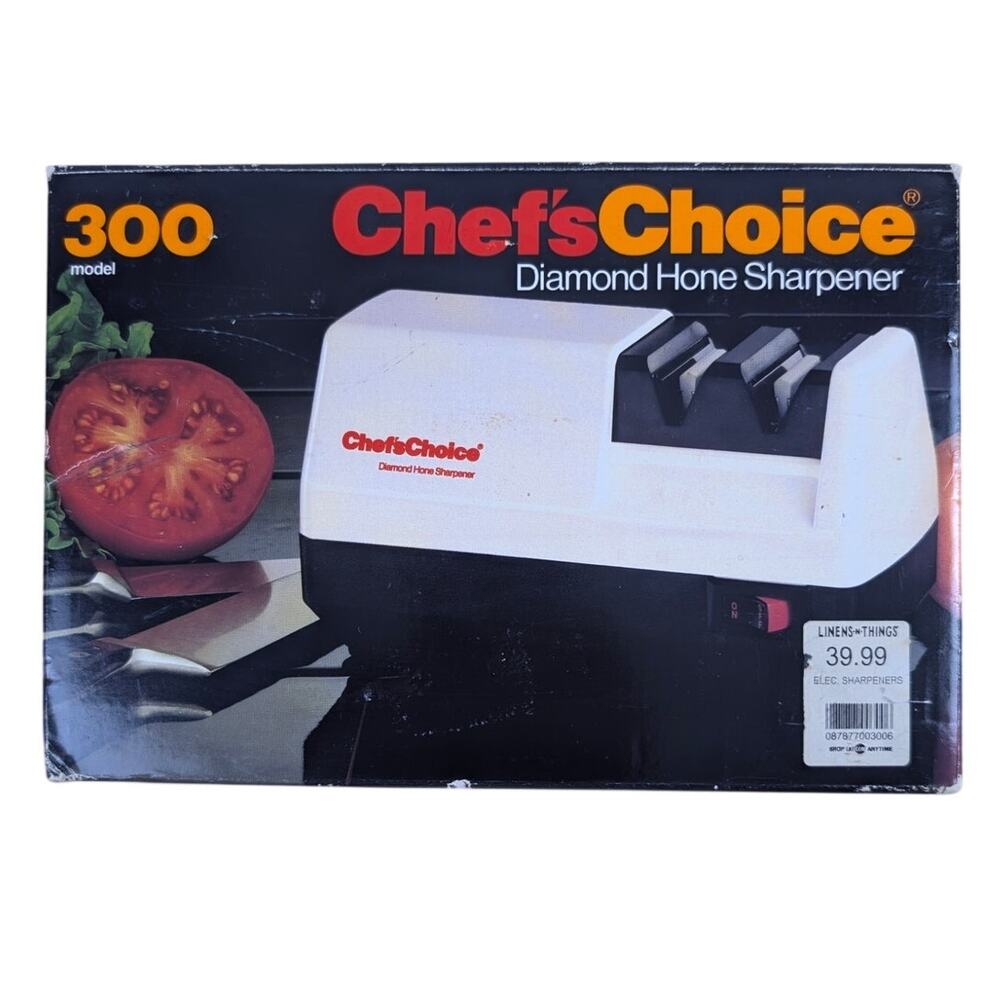 Chefs Choice Diamond Hone 2 Stage Electric Knife Sharpener Model‎ 300 Used USA